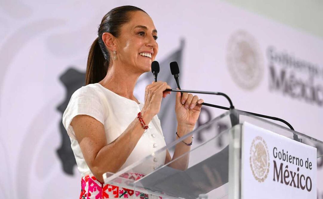 La presidenta Claudia Sheinbaum Pardo durante la supervisión de obras prioritarias en San Luis Potosí. Foto: Presidencia.