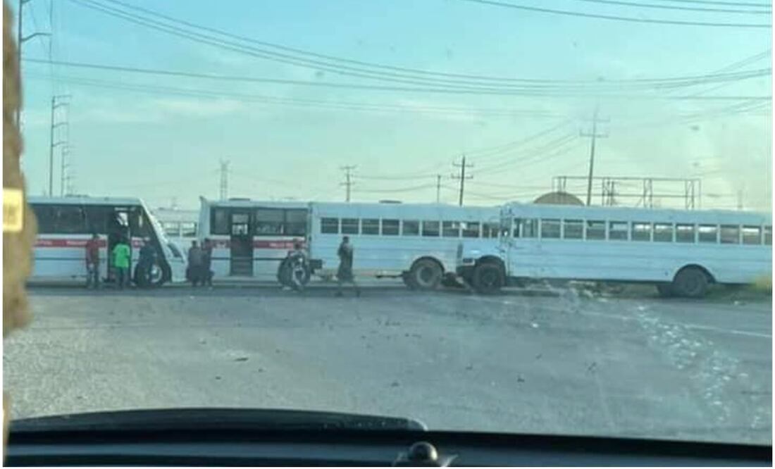 Los bloqueos se registraron a la altura de la antigua aduana de Reynosa; por el Parque Eólico "El Cortijo"; en la colonia Rincón de las Flores; colonia Las Pirámides; Fraccionamiento San Francisco, y Ejido El Charco. Foto: Especial