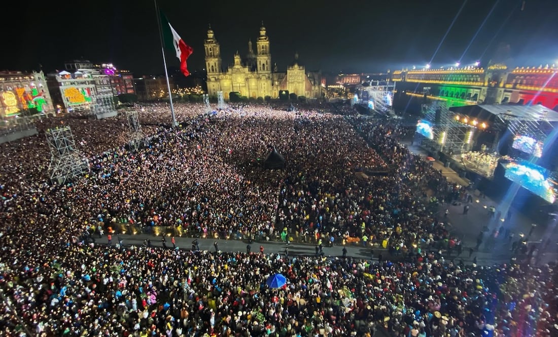 Acudieron 280 mil personas al Grito de Independencia y 120 mil al desfile, asegura Batres. Foto: X, Martí Batres