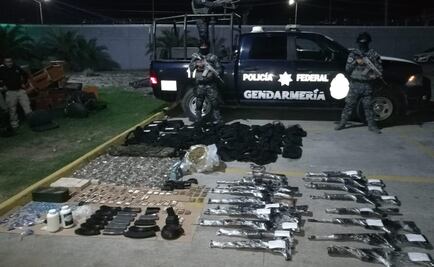 Decomisan arsenal y droga en Reynosa, Tamaulipas