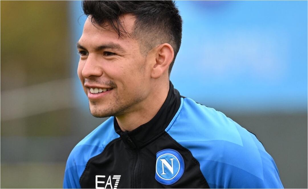 FOTO: @sscnapoli - Lozano en un entrenamiento del Napoli