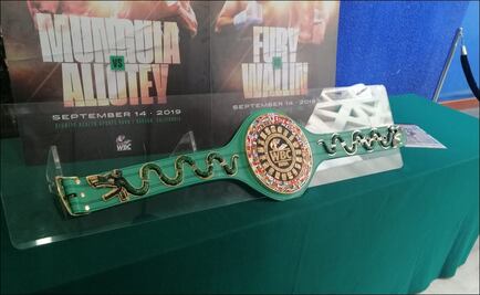 Presentan el cinturón maya II que se disputará en la pelea del mexicano Jaime Munguía