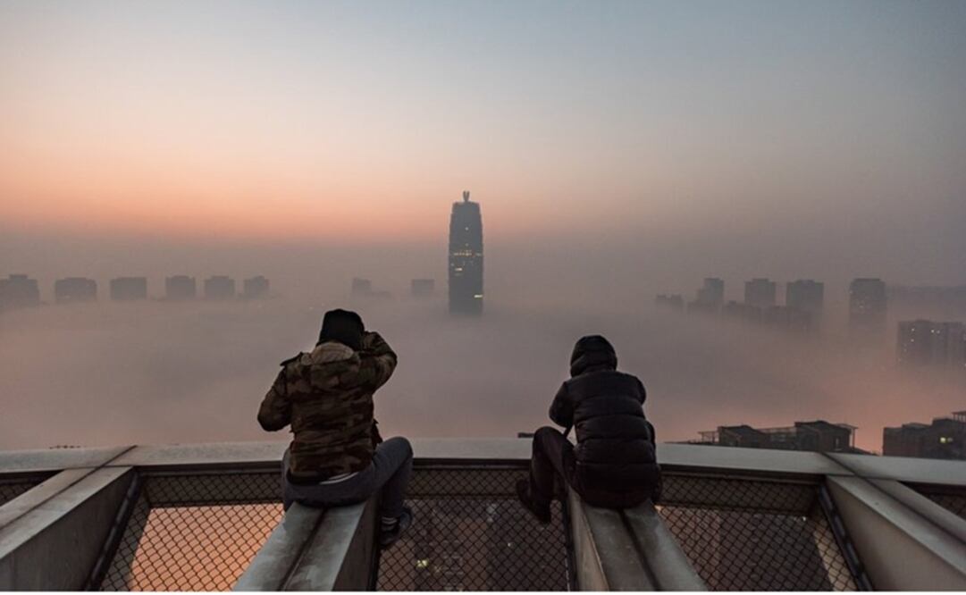 La contaminación en la ciudad de Zhengzhou, China, puede ser tan grande que dificulta la visibilidad en el Aeropuerto Internacional Zhengzhou Xinzheng. Foto: BBC