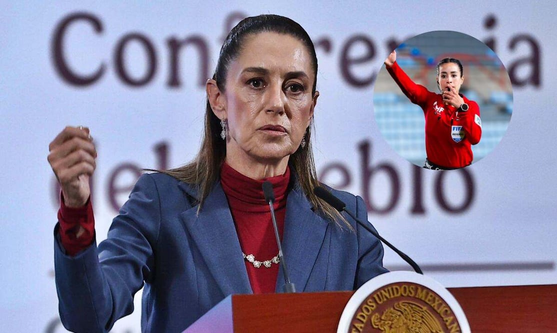Sheinbaum reacciona a amenazas contra árbitra Katia Itzel García; “vamos a entrar en contacto con ella”, dice. Foto: Berenice Fragoso / Especial
