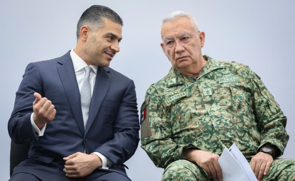 Omar García Harfuch, secretario de Seguridad y Protección Ciudadana, en conferencia de prensa este martes 28 de abril de 2026. Foto: Luis Camacho/ EL UNIVERSAL