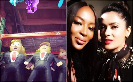 Salma Hayek, entre Naomi Campbell y Donald Trump