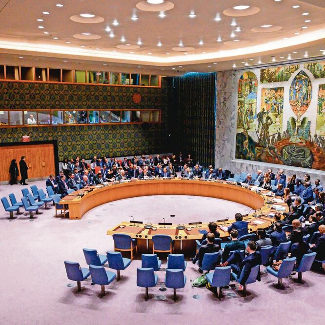 El Consejo de Seguridad de las Naciones Unidas se reunió ayer para dialogar en torno a la situación política de Venezuela. JOHANNES EISELE. AFP