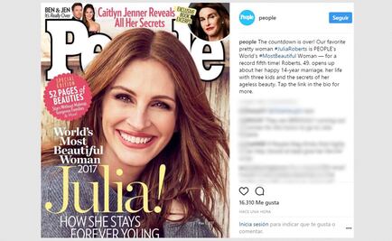 Julia Roberts es otra vez la mujer más bella del mundo