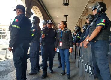 8M: Derechos Humanos del Edomex verifica que policías no porten armas durante marchas