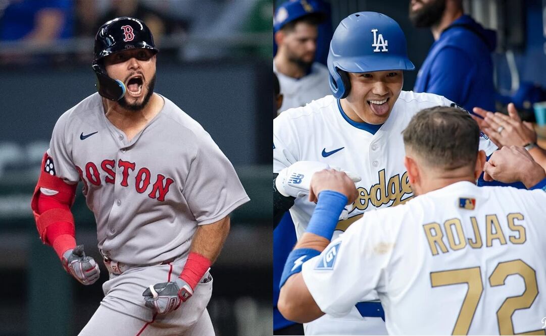 Wilyer Abreu y Shohei Ohtani han conectado dos cuadrangualares en el inicio de campaña | FOTOS: @redsox/@dodgers