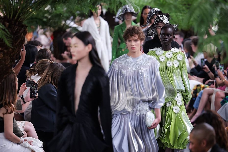 Desfile de Alta Costura de Dior. Foto: AFP