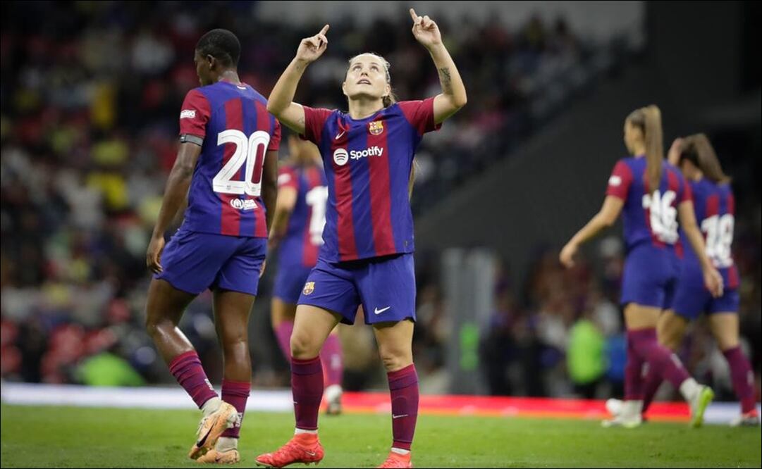 Barcelona venció al América en el Estadio Azteca - Foto: Diego Simón Sánchez / EL UNIVERSAL