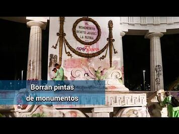 Borra CDMX huella de vandalismo en marcha