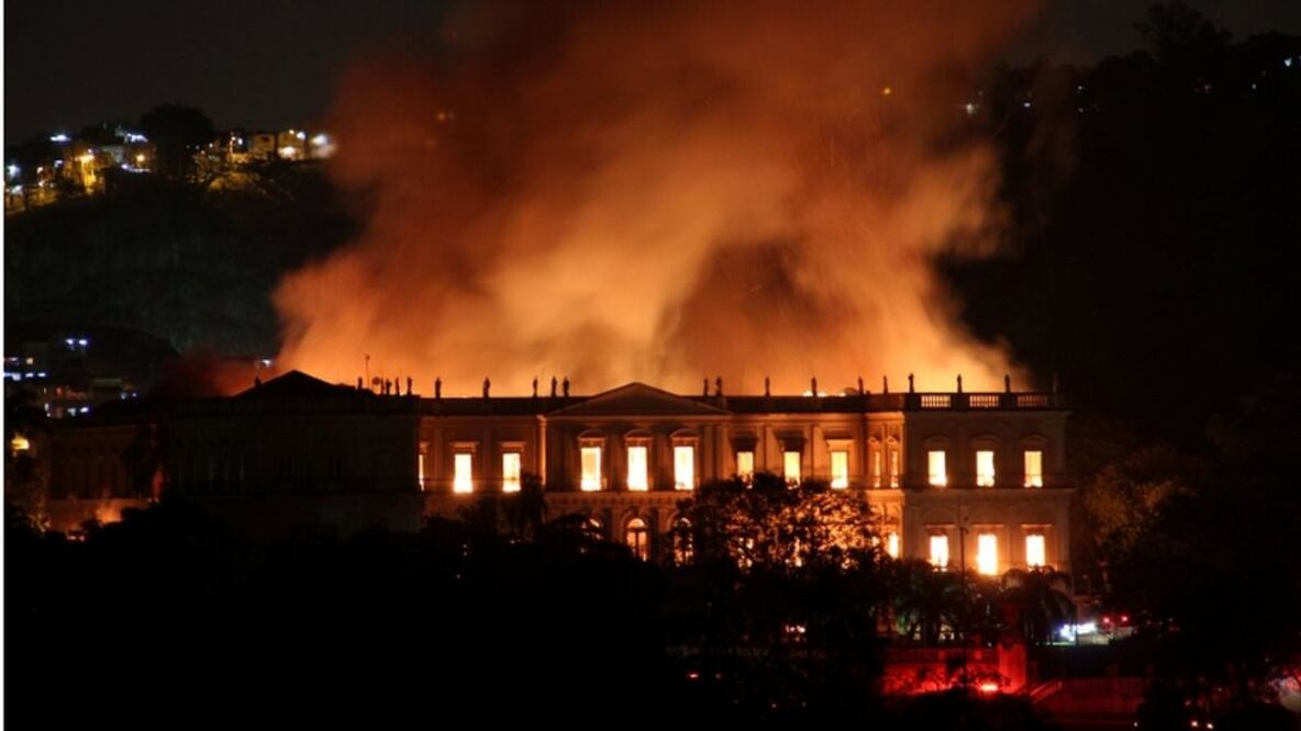 Incendio en el Museo Nacional de Brasil