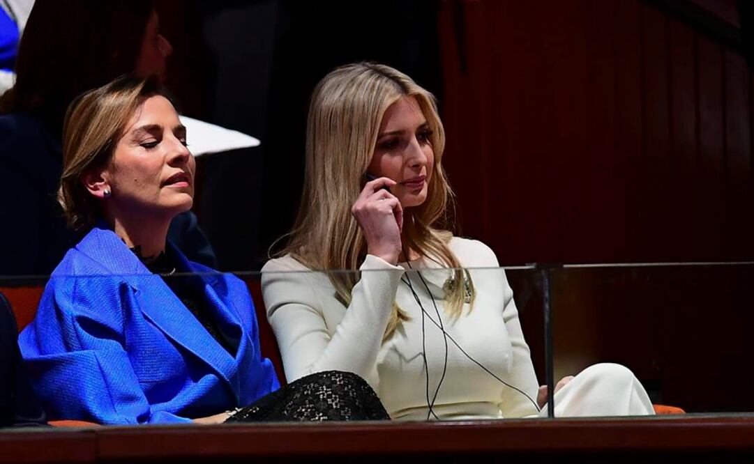 IVANKA TRUMP Y BEATRIZ GUTIÉRREZ. FOTO: AFP