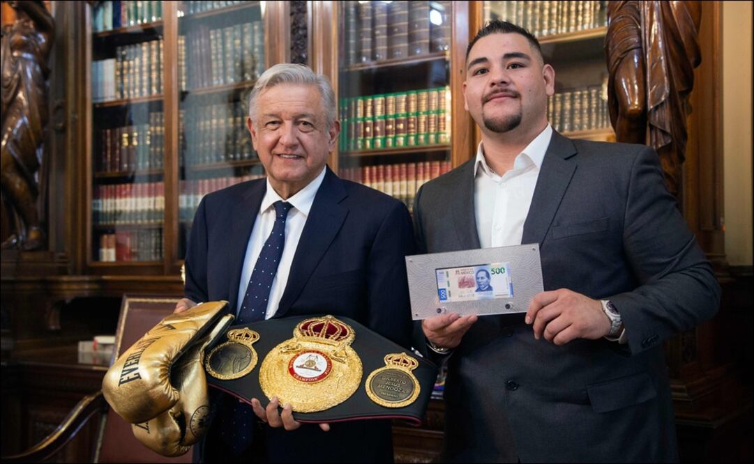 Andy Ruiz se encuentra de visita en la Ciudad de México. Foto:AFP