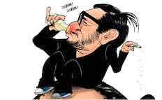 Cónclave de Andy López Beltrán; cartones de la prensa que retratan la reunión en restaurante Magazzino