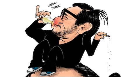 Cónclave de Andy López Beltrán; cartones de la prensa que retratan la reunión en restaurante Magazzino