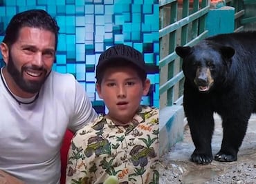Poncho de Nigris y su hijo, perseguidos por un oso; guardabosques explica en TikTok qué hacer