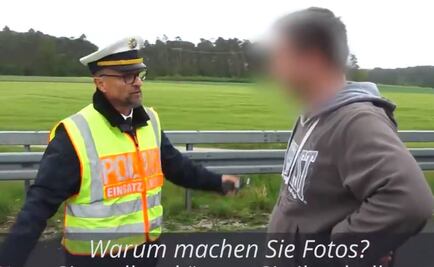 "¿Quiere ver muertos?", el policía de Alemania que increpa a los "mirones"