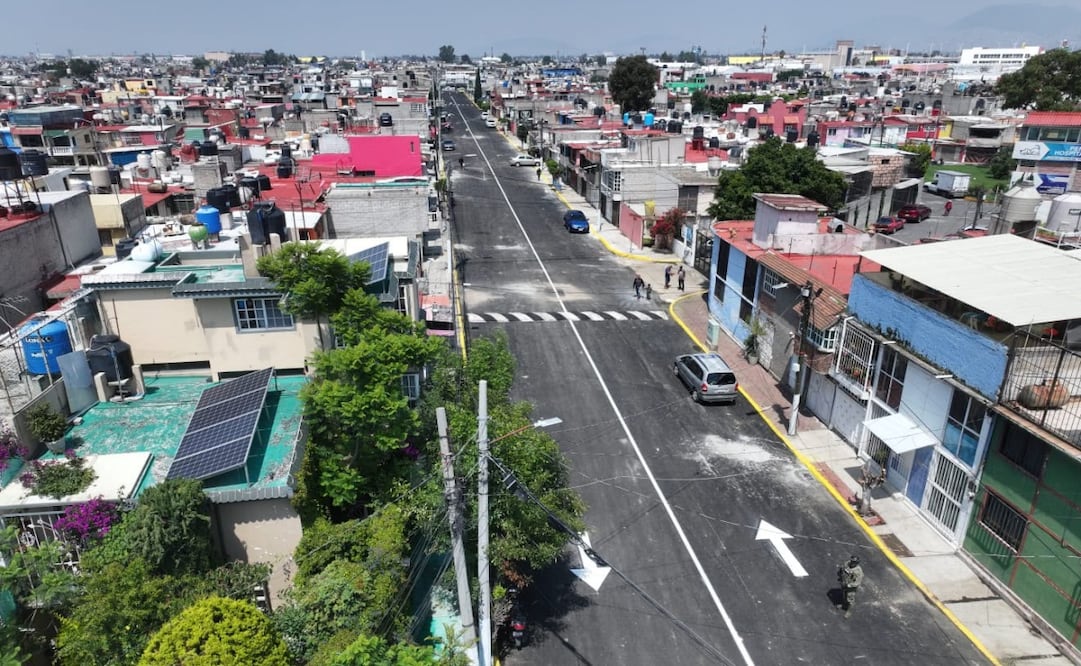 Ecatepec repavimenta calles tras décadas de abandono. Foto: Especial