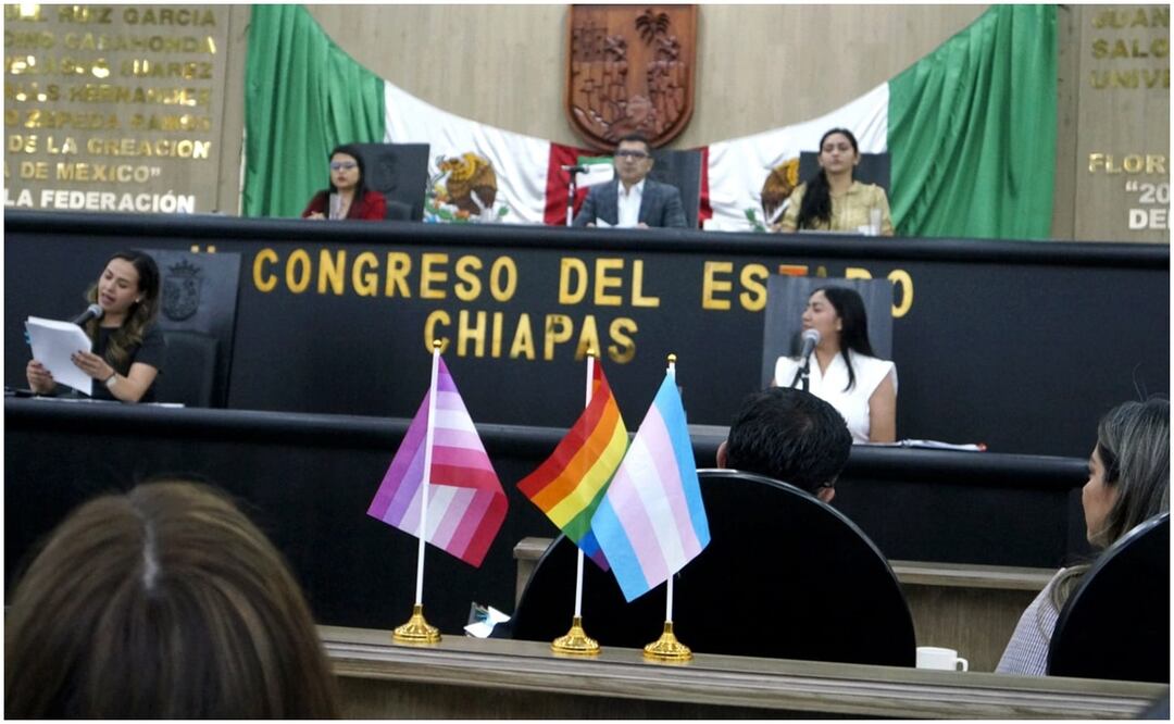 Con 34 votos a favor, el Congreso de Chiapas aprueba el matrimonio igualitario (26/12/2024). Foto: Especial