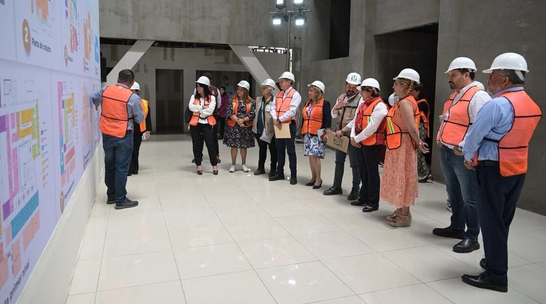 Construcción del Hospital General de Atenco. Foto: Especial
