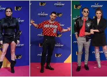 Los colores y la diversión reinaron en la alfombra de los MTV MIAW 2019