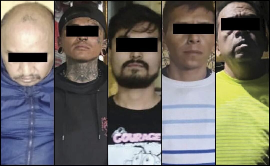 Los ahora detenidos intentaron darse a la fuga e ingresar a una vecindad. Fotos: Secretaría de Seguridad Ciudadana