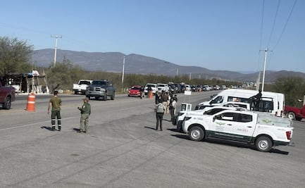 Elementos de la Guardia Estatal resguardan caravanas de paisanos en Tamaulipas; mantienen vigilancia permanente 