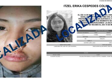 Encuentran con bien a Ayline e Itzel, dos menores reportadas como desaparecidas en la GAM