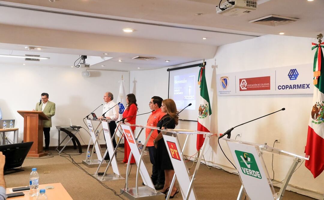 Candidatos al Senado del PT, Verde y Morena faltan al debate público sobre tema Económico en Sinaloa. Foto: Oficial