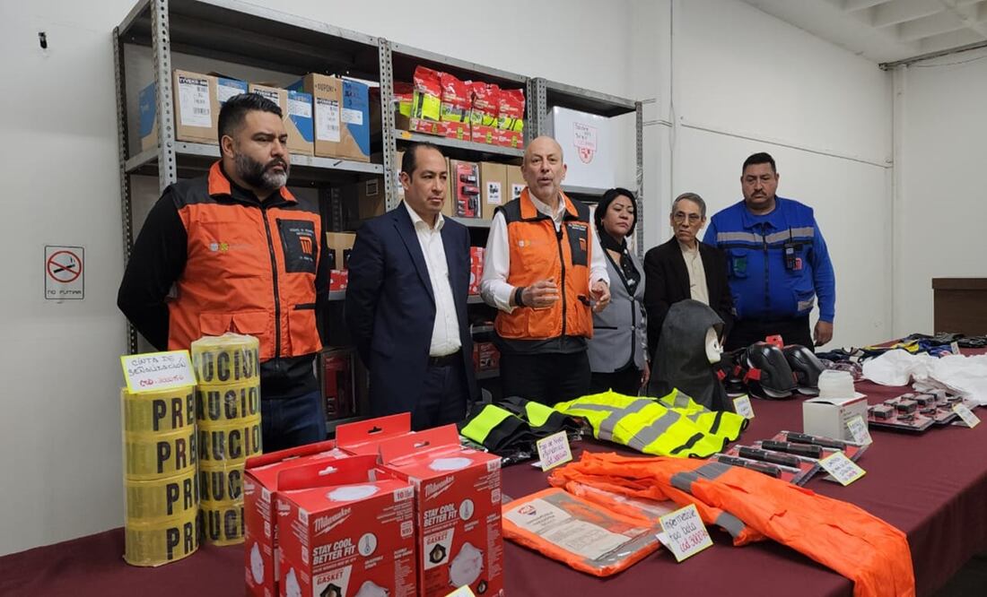 Metro CDMX invierte 29 millones en equipo de protección para trabajadores operativos. Foto: Jorge Alejandro Medellín