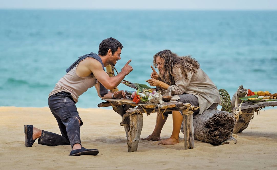 Bradley (Dylan O’Brien) es jefe de Linda (Rachel McAdams); ambos sobreviven a un accidente aéreo. Crédito de Foto