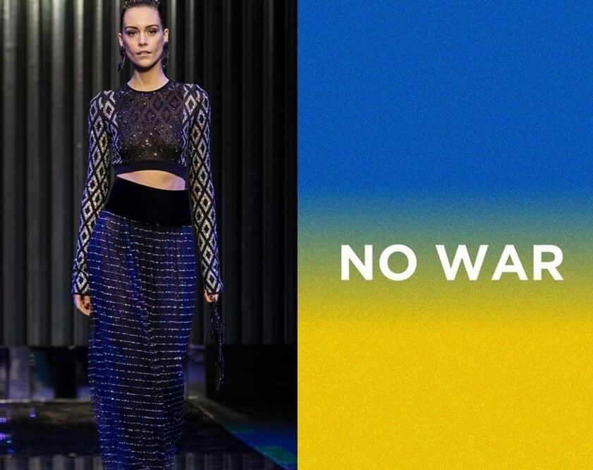 Algunas marcas han manifestado su apoyo a Ucrania. Foto: Instagram @giorgioarmani / @otb