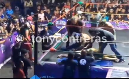 El luchador Rey Espectro se desvaneció en el ring en pleno combate