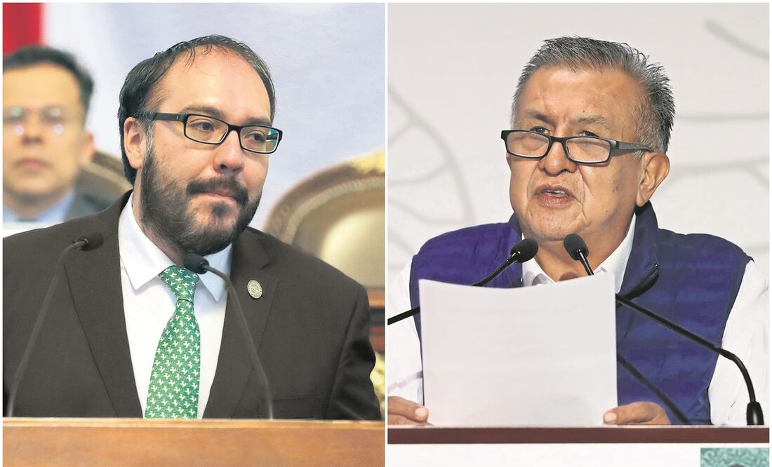 Mauricio Toledo (izq.), del Partido del Trabajo, es acusado por enriquecimiento ilícito, mientras que Saúl Huerta, legislador de Morena, por abuso sexual a un menor de edad. Fotos: ARCHIVO EL UNIVERSAL
