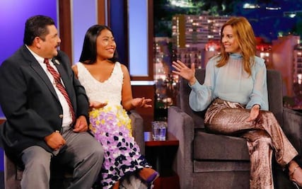 Este es el vestido de Yalitza Aparicio para su entrevista con Jimmy Kimmel