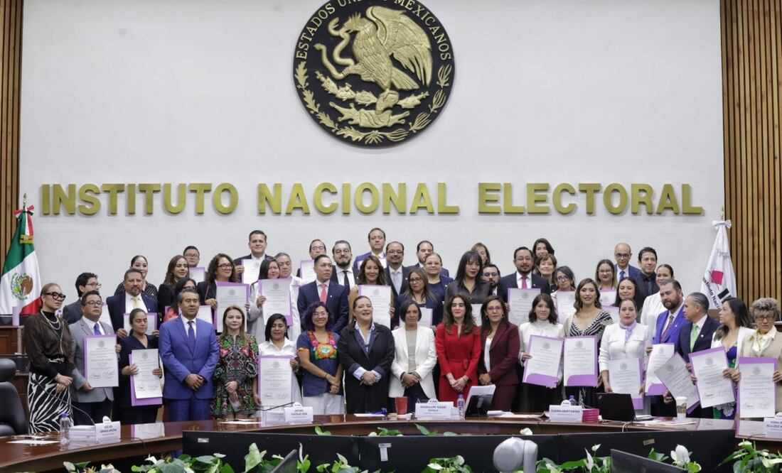 Consejo General del INE entrega las constancias de mayoría a 45 candidaturas. Foto: Fernanda Rojas / EL UNIVERSAL