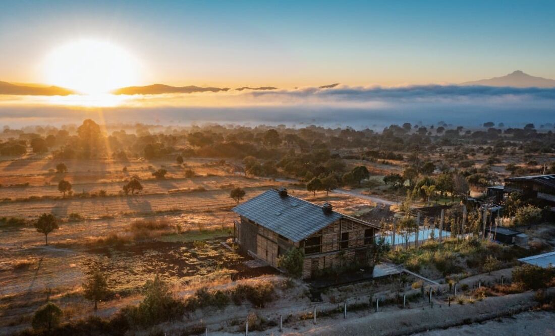 Japoneza Retreat en el altiplano tlaxcalteca, con uno de los cielos más limpios. Foto: Japoneza Retreat