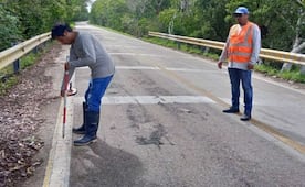 Inician trabajos para ampliar carretera Celestún-Kinchil, Yucatán; obra contempla inversión de 100 mdp