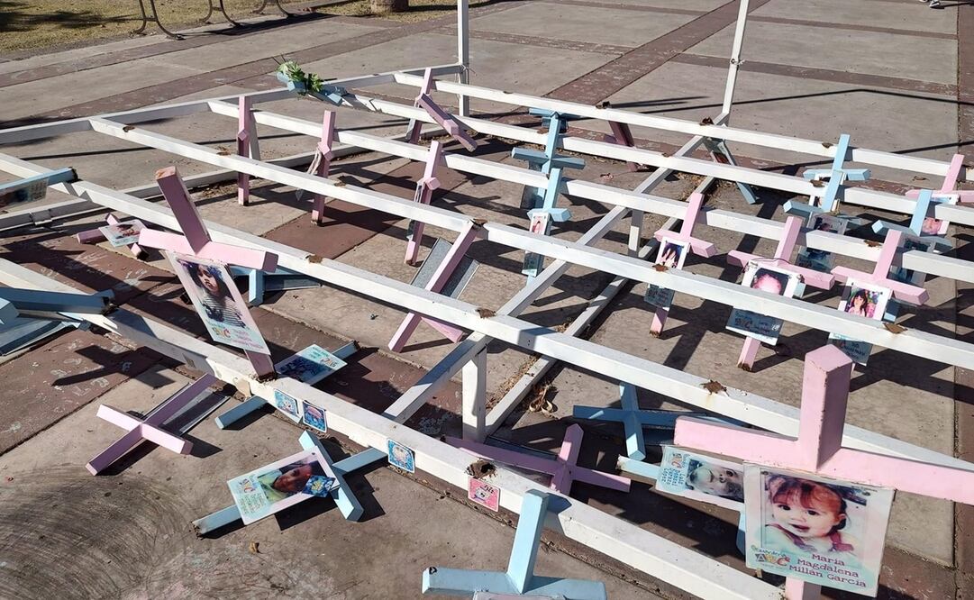 El memorial fue colocado a 7 años de la tragedia, un día antes de realizarse la marcha para exigir justicia para los 49 niños que murieron en el incendio. Foto: Especial