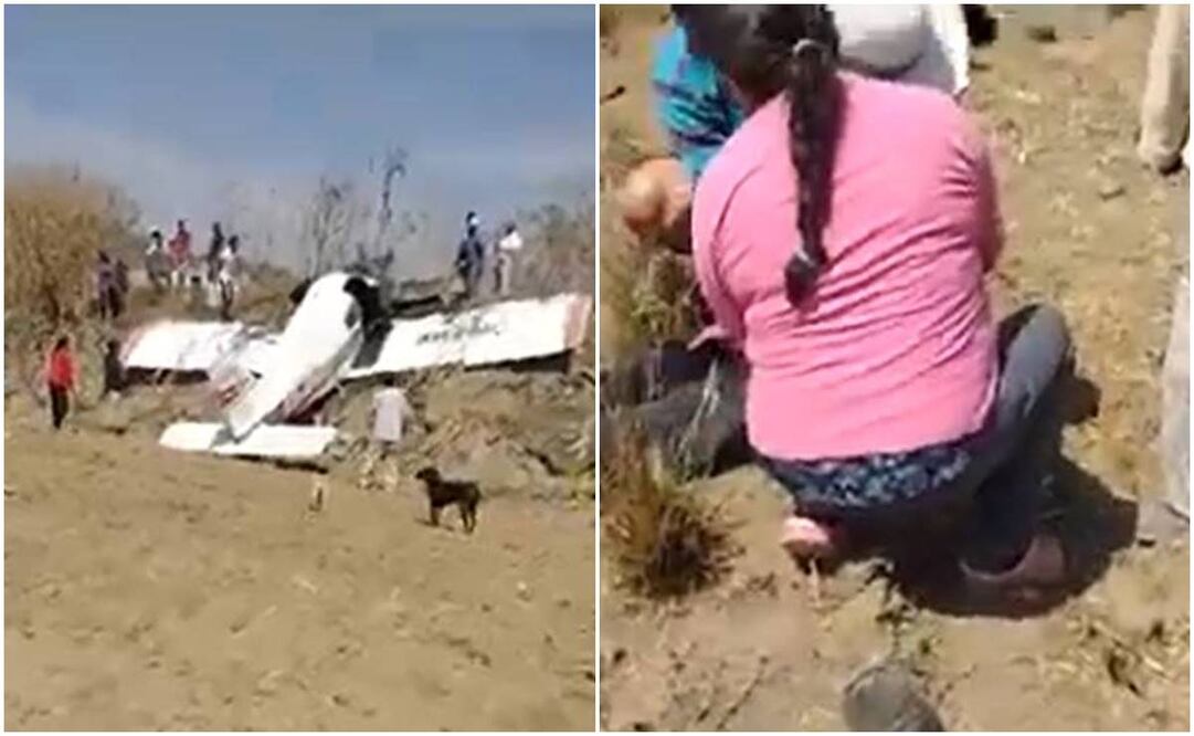 Se desploma avioneta en Puebla. Foto: Especial