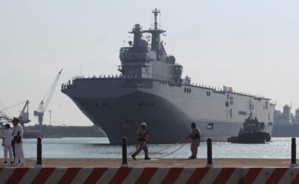 Arriban a Veracruz buques de la Armada Francesa