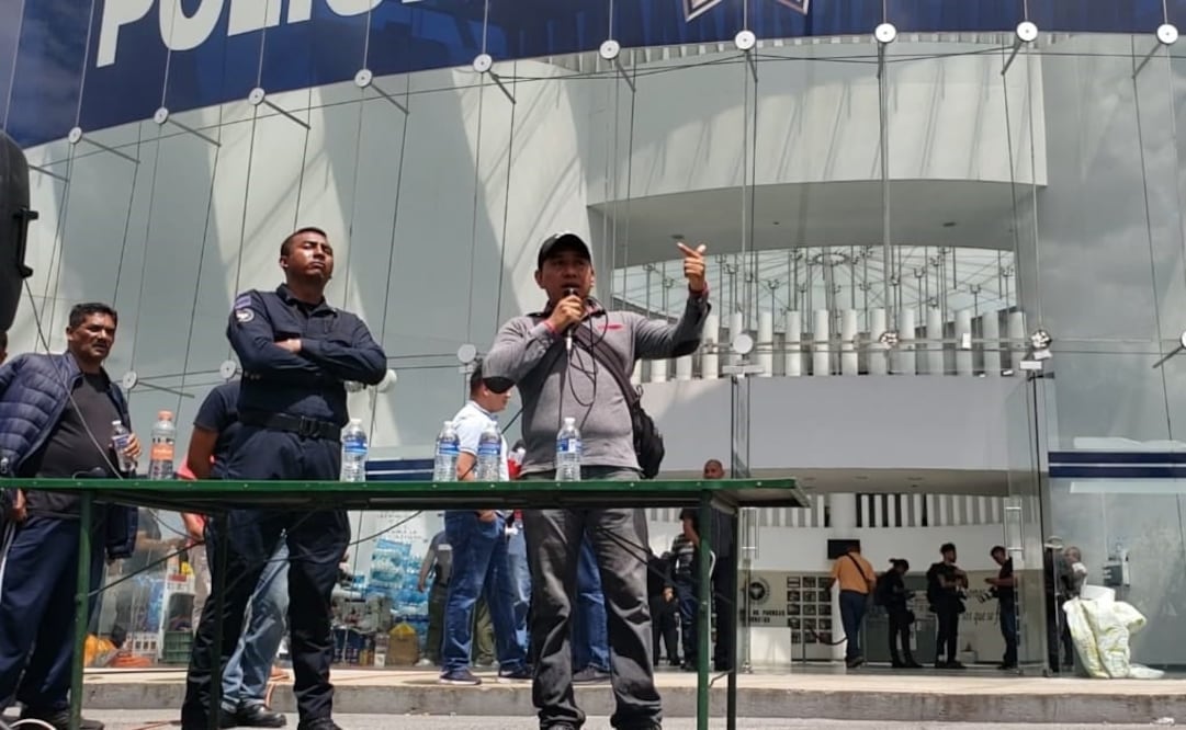 Policías federales se niegan a ingresar a la Guardia Nacional. Foto: Alexis Ortiz/EL UNIVERSAL