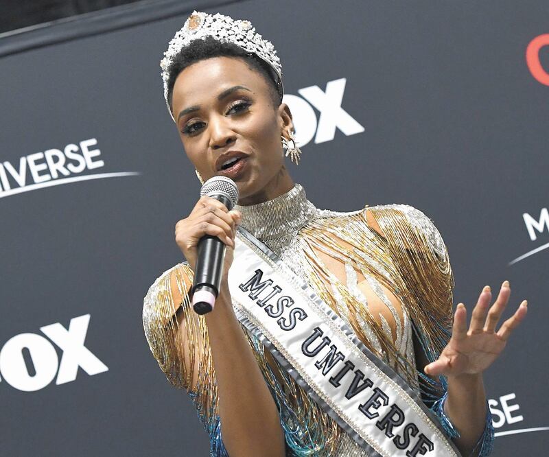 La modelo sudafricana de 26 años colabora en la ONU. VALERIE MACON. AFP