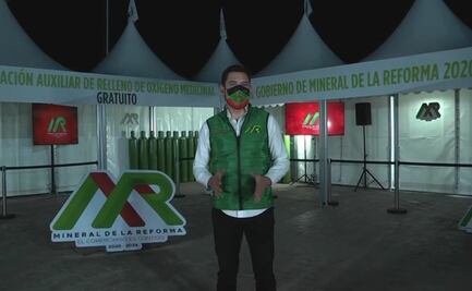 Instalan estación de oxígeno medicinal gratuito en Mineral de la Reforma, Hidalgo