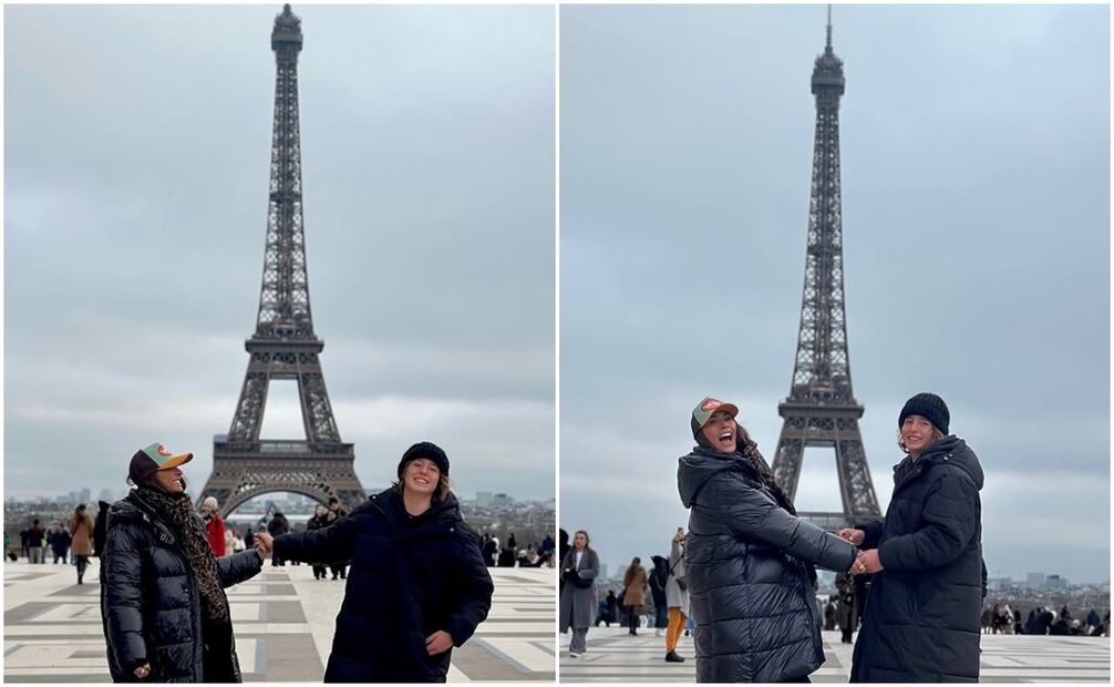 Galilea Montijo con su hijo Mateo; la conductora busca tener una bebé con su pareja Iván Moreno.