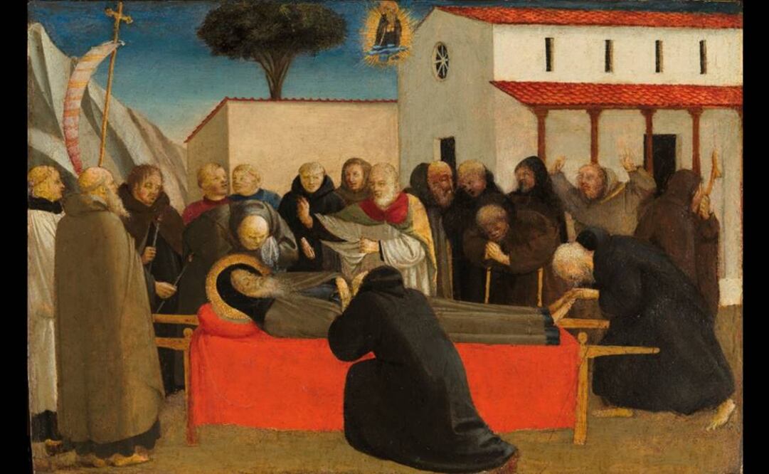 Tanto "La Virgen de la granada" como la tablilla sobre la muerte de San Antonio Abad (en la imagen) formarán parte de la colección del recinto. FOTO: Twitter/@museodelprado