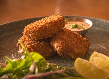 Tortitas de alcachofa y garbanzo